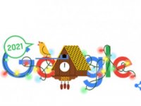 2021 yılı için Google'dan Doodle