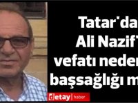 Cumhurbaşkanı Ersin Tatar’dan Nazif için taziye mesajı