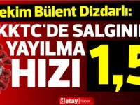 Dizdarlı: Salgının yayılma hızı istikrarlı bir şekilde yükselerek 1.5’e ulaşmıştır