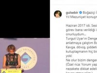 Gülse Birsel, Boğaziçi Üniversitesi'ndeki konuşmasını paylaştı: 'Ne olur bizim dengemizi bozmayınız'