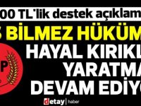 İş bilmez Hükümet, hayal kırıklığı yaratmaya devam ediyor!