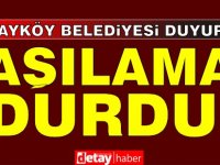 Alayköy'de aşılama işlemleri durduruldu!