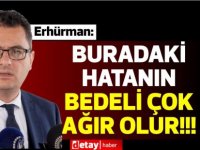 Erhürman: Kurultaydan, didişmelerden kafanızı kaldırın ve gider ayak hiç olmazsa bunun için ciddi bir plan çıkarın ortaya