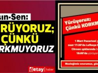 Gazeteciler Sokağa çıkıyor:Yürüyoruz; Çünkü korkmuyoruz!