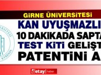 Girne Üniversitesi Gebelikte Kan Uyuşmazlığını 10 Dakikada Saptayan Test Kiti Geliştirerek Patentini Aldı.