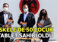 İskele'de ihtiyaç sahibi 50 çocuğa tablet