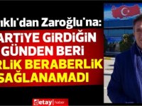 Ayhan Arıklı'dan Zaroğlu'na:''Ben bu partiyi kapatmazsam anam avradım olsun'' diye yemin etmedin mi