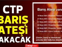 CTP'den ''Barış Ateşi yanıyor...'' paylaşımı...İşte porgram