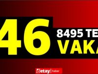 8495 test yapıldı, 39'u yerel 46 pozitif vaka