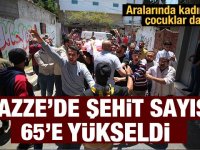 İsrail'in Gazze saldırılarında şehit sayısı 65'e yükseldi