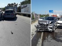 Girne – Alsancak yolunda kaza korkuttu!