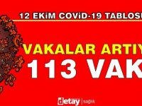 Vakalar Artıyor! 113 Vaka...