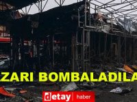 Rusya Harkov'da Pazarı Bombaladı