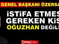 Özersay: Bunalıp İstifa Etmesi Gereken Sevgili Oğuzhan Değildi