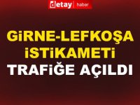 Lefkoşa'dan Girne'ye gidiş yolu halen kapalı…