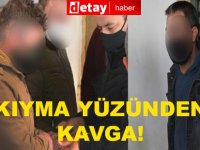 Haspolat'ta kıyma yüzünden kavga!