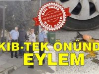 KIB-TEK Önünde Eylem