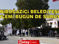 Dün Meclis önünde eylem başlatan Yeniboğaziçi Belediyesi’nin eylemi bugün de sürüyor