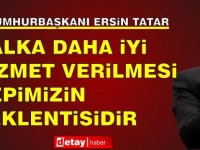 Cumhurbaşkanı Tatar açıklama yaptı