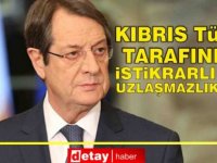 Anastasiadis: Kıbrıs Türk tarafında sürekli bir uzlaşmazlık gözlemlenmesinden üzüntü duyuyorum