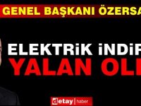 Özersay: Elektrikte İndirim Yalan Oldu