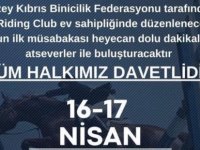 Binicilik müsabakaları, 16/17 Nisan tarihlerinde yapılacak