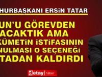 Tatar: Başbakan Bir Bakanla Çalışmak İstemezse Görevden Alır