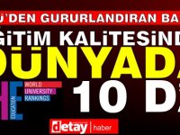 THE ölçtü... YDÜ eğitim kalitesinde dünyada ilk 10’da...Türkiye ve Kıbrıs üniversiteleri arasında birinci