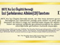 Kız İzci Örgütü'nün ''İzci Şarkılarımız'' Adlı Albüm Lansmanı Bu Akşam