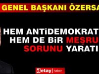 Özersay: Bir Hükümet Kurdurma Oyunu Oynuyorlar, Biz Bu Oyunun Parçası Olmayacağız