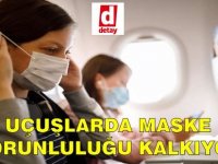 Uçuşta maske zorunluluğu kalkıyor