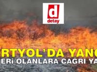 Dörtyol’da yangın