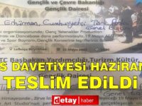 Geçen ayın davetiyesi daha bugün teslim edildi