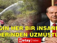 Tatar: Yangın, her bir insanımızı derinden üzmüştür