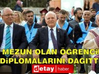 Töre, mezun olan öğrencilere diplomalarını dağıttı