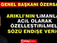 Özersay, Arıklı'yı eleştirdi