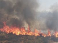 Baf’ta çıkan yangın kontrol altına alındı