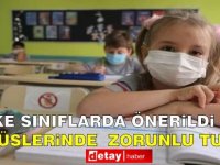 Maske Takmak Otobüste Zorunlu Sınıflarda ise Tercihe Bırakıldı