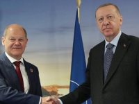 TC Cumhurbaşkanı Erdoğan Almanya Başbakanı Scholz'u kabul etti