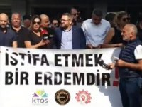 KTÖS, KTOEÖS ve Kamu-İş Milli Eğitim Bakanlığı Önünde Eylem Yaptı