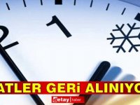 Saatler 30 Ekim'de geri alınacak