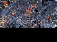 NASA'dan 3 bölgedeki deprem hasarını gösteren harita