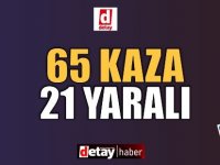 Bir Haftada 65 Kaza 21 Yaralı!