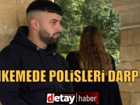 Mahkemede polisleri darp etti