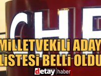 CHP milletvekili aday listesi belli oldu