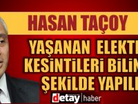 Taçoy'dan elektrik kesintisi ve asgari ücret açıklaması