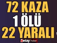 Bir Haftada 72 Kaza! 1 Kişi Hayatını Kaybetti