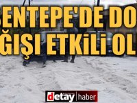 Esentepe’de dolu yağışı etkili yaşandı