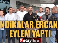 Sendikalar, Ercan'da eylem yaptı