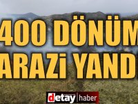 400 dönüm alan yandı